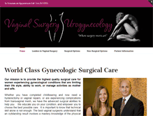 Tablet Screenshot of gynecologicsurgery.com